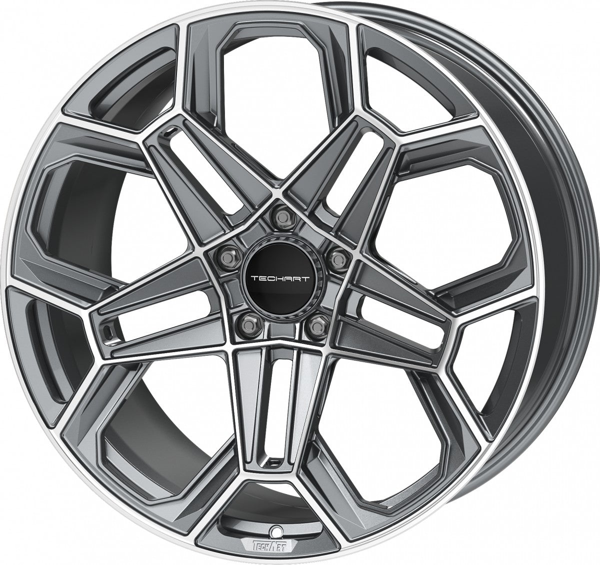 Proline Techart Daytona II grey polished Alufelge 11.5x21 Zoll ET62 LK 5x130 ML71.5 – Bild 7