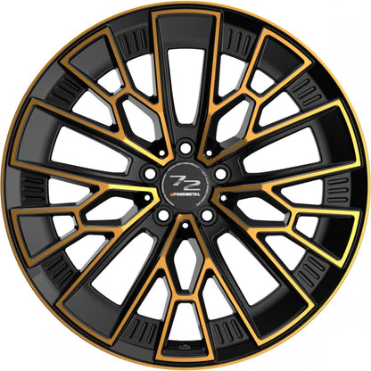Fondmetal 1972 glossy black bronze machined Alufelge 9x20 Zoll ET20 LK 5x115 ML71.6 – Bild 3