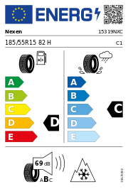 Nexen N Blue 4SEASON 3PMSF 185/55 R15 82H Ganzjahr – EU-Reifenlabel