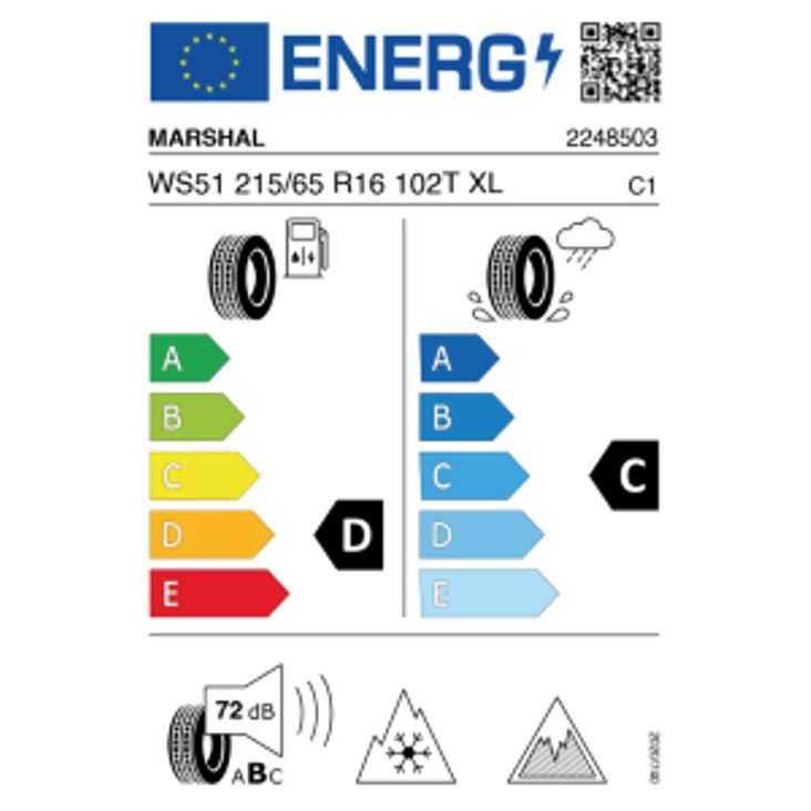 Marshal WS51 Winter Craft SUV Ice 215/65 R16 102T Winter – Bild 2