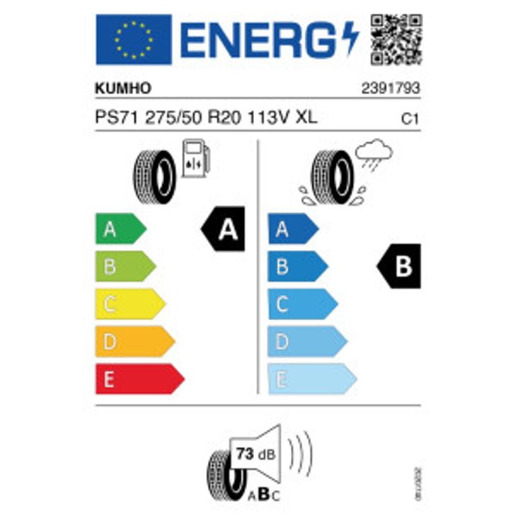 Kumho Ecsta PS71 275/50 R20 113V Sommer – Bild 2