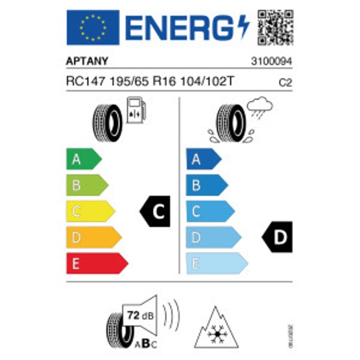 Aptany RC147 195/65 R16 104/102T Ganzjahr – Bild 2