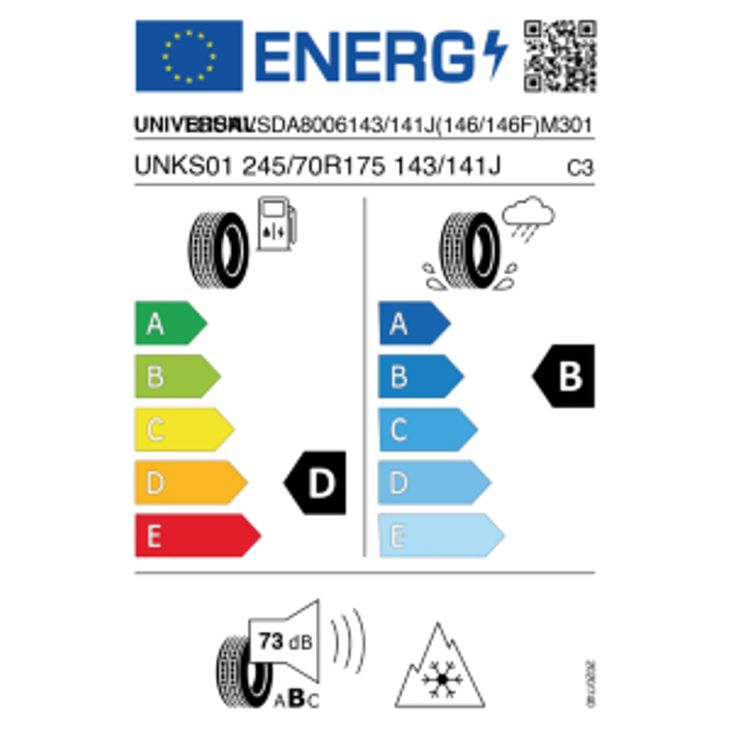 Universal UNKS-01 245/70 R17.5 143/141J – Bild 2