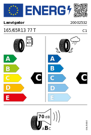 Lanvigator Fastone HP 165/65 R13 77T Sommer – EU-Reifenlabel
