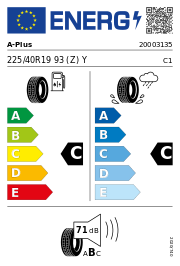 A-Plus Aerix RS01 XL 225/40 R19 93 (Z)Y SUMMER