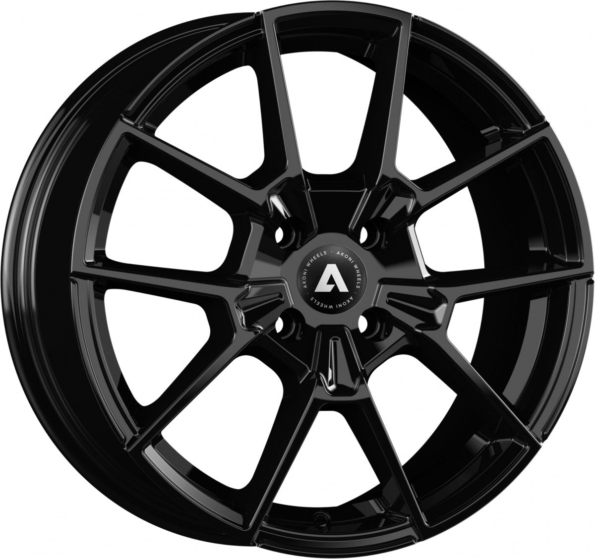 Akoni AK07 black Alufelge 7.5x19 Zoll ET40 LK 5x114.3 ML73.1 – Bild 3