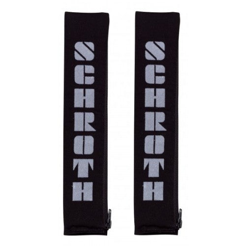 Schroth 2 Gurtpolster schwarz mit grauem Flock
