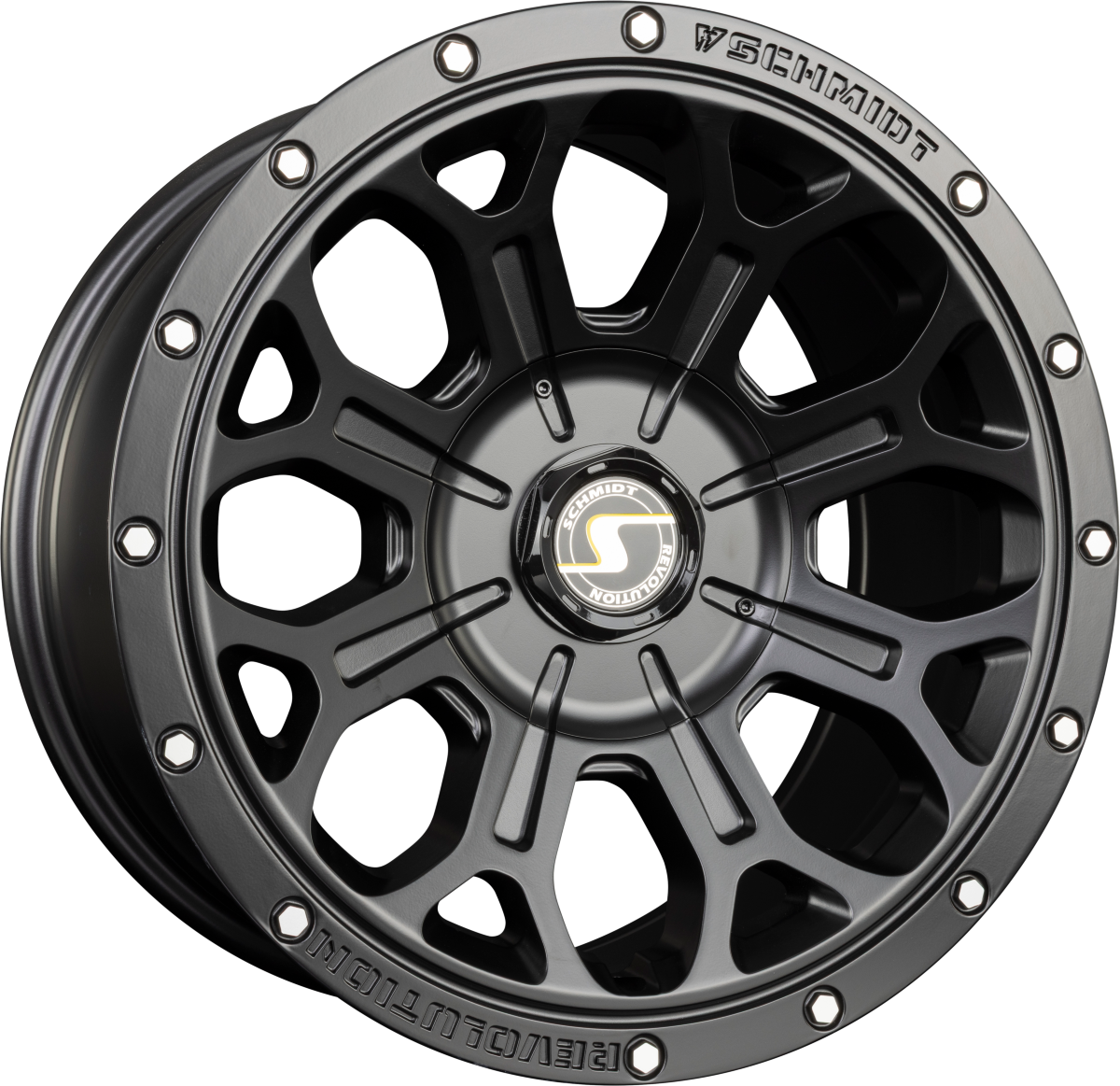 Schmidt REVOLUTION 17HDF Satin Black mit Softhorn Alufelge 9x17 Zoll ET33 LK 6x139.7 ML100.1 – Bild 2