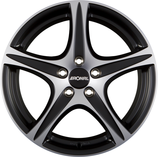 Ronal R56 Mattschwarz-Frontkopiert Alufelge 7.5x19 Zoll ET40 LK 5x112 ML76
