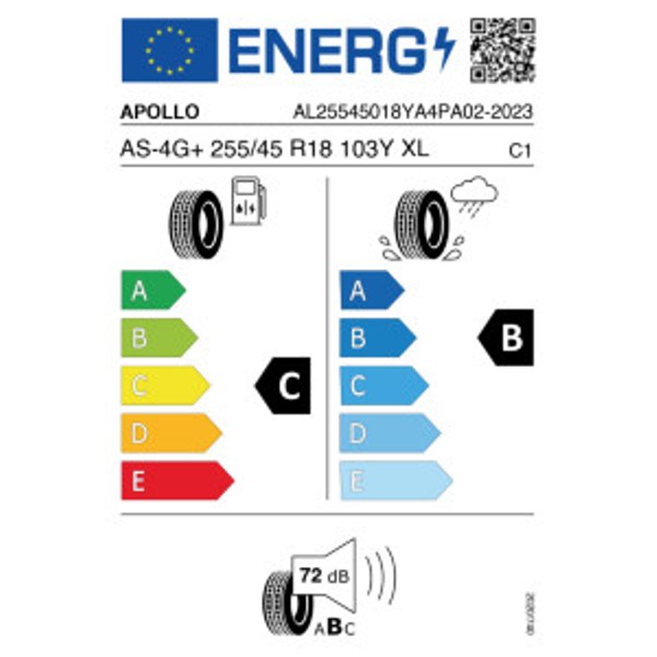 Apollo Aspire 4G Plus 255/45 R18 103Y Sommer DOT 2023 – Bild 2