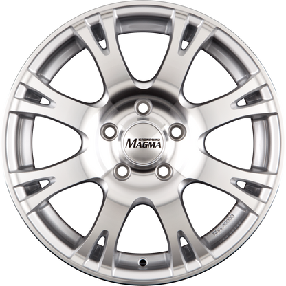 Magma Centero lichtsilber-poliert Alufelge 7x16 Zoll ET38 LK 5x110 ML65.1