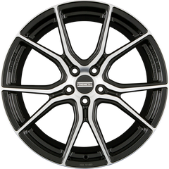 Fondmetal STC-45 Glossy Black Machined Alufelge 8.5x20 Zoll ET45 LK 5x114.3 ML75