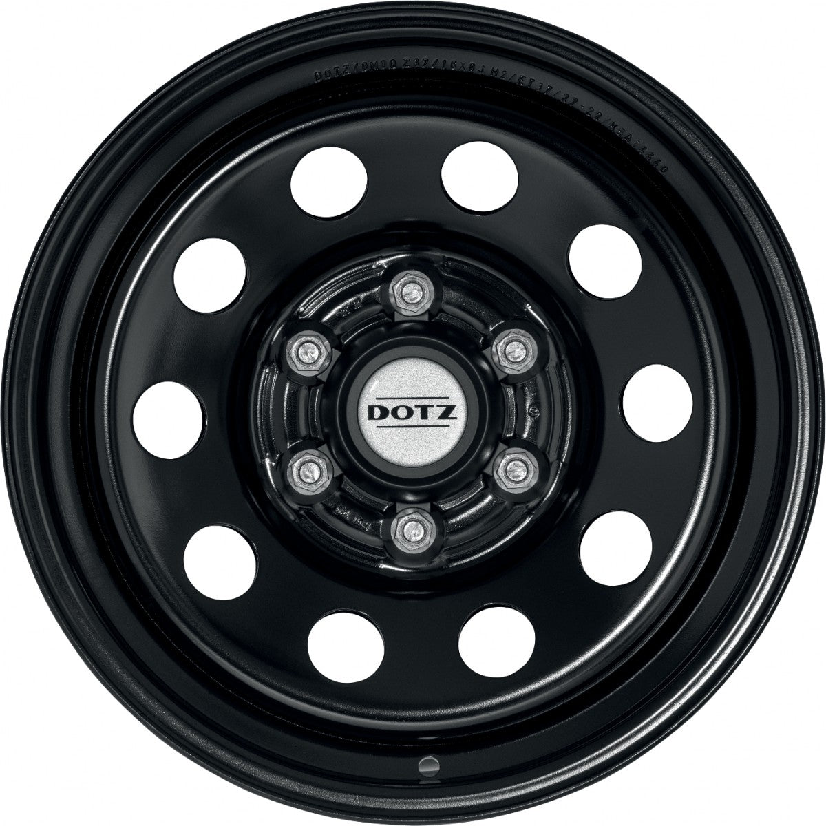 Dotz Modular Black - Offroad Stahlfelge 8x16 Zoll ET37 LK 6x130 ML84.1 – Bild 2