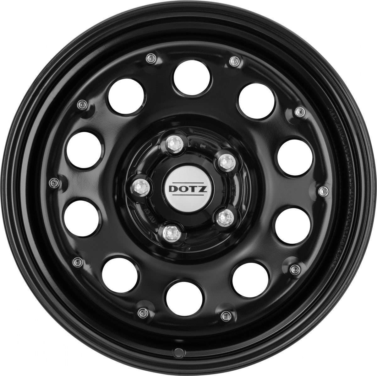 Dotz Modular Beadlock black 17Z (ohne Nabenbecher) Stahlfelge 7x17 Zoll ET35 LK 5x120 ML65 – Bild 2