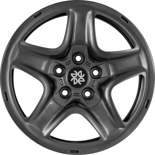 Erion 09 grey Stahlfelge 7x17 Zoll ET35 LK 5x114.3 ML66 – Bild 2