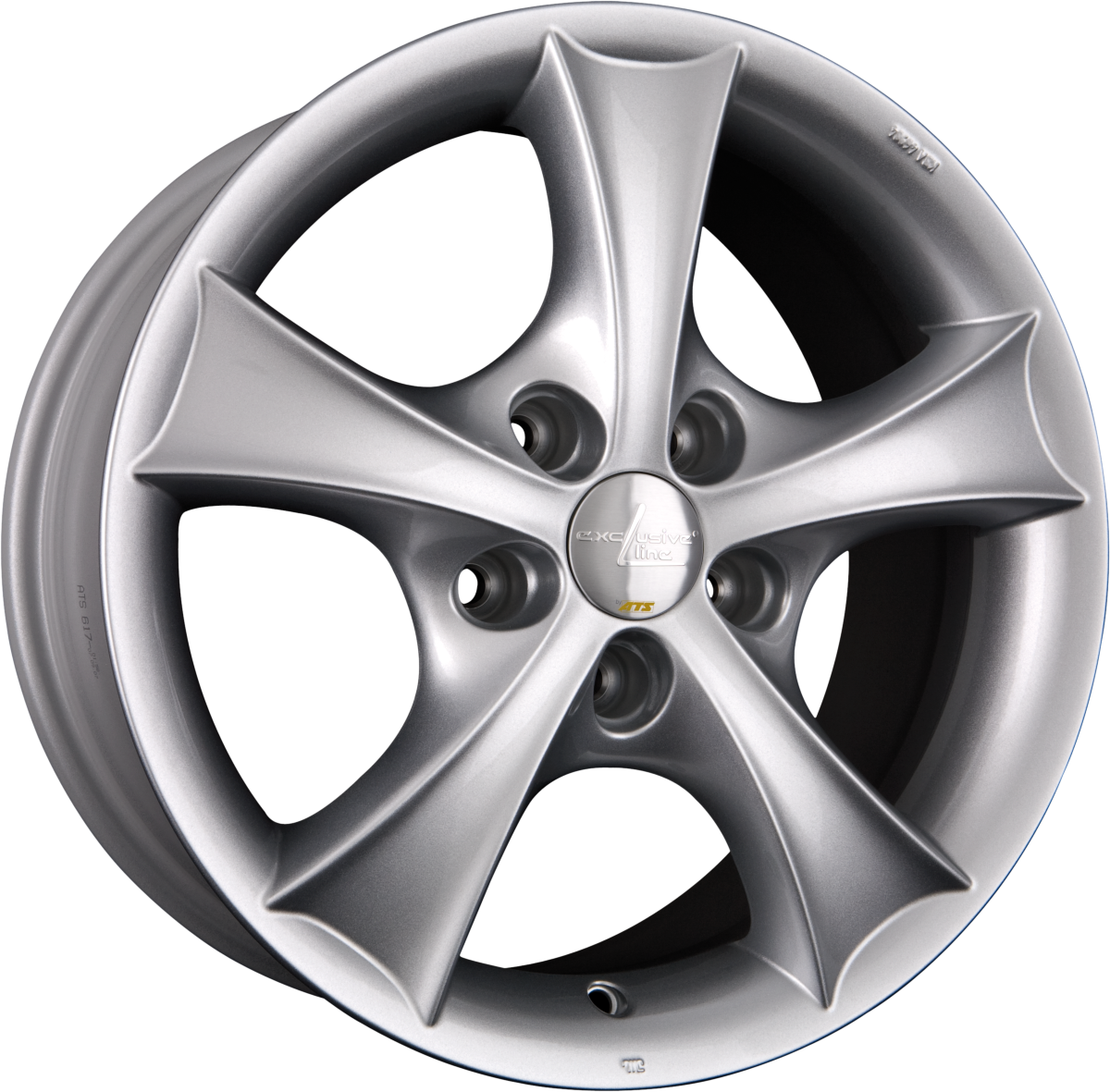 ATS W Kristall-Silber Alufelge 7.5x16 Zoll ET50 LK 5x112 ML57.1 – Bild 2