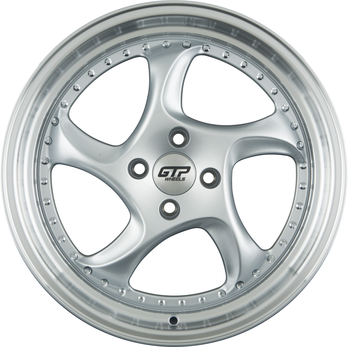 GTP 083 Silber Felgenbett Poliert 7.5x17 Zoll ET35 LK 4x100 ML73.1