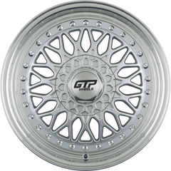 GTP 072 Silber Felgenbett Poliert 7x16 Zoll ET35 LK 4x100 ML73.1