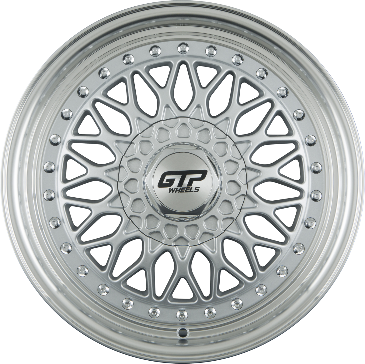 GTP 072 Silber Felgenbett Poliert 7x15 Zoll ET35 LK 4x100 ML73.1