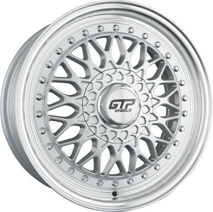 GTP 072 Silber Felgenbett Poliert 7.5x17 Zoll ET35 LK 5x100 ML73.1 – Bild 2