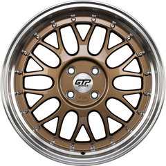 GTP 020 Bronze Felgenbett Poliert 7.5x17 Zoll ET35 LK 4x100 ML60.1