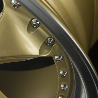 GTP 083 Gold Felgenbett Poliert 8.5x19 Zoll ET45 LK 5x112 ML66.6 – Bild 5