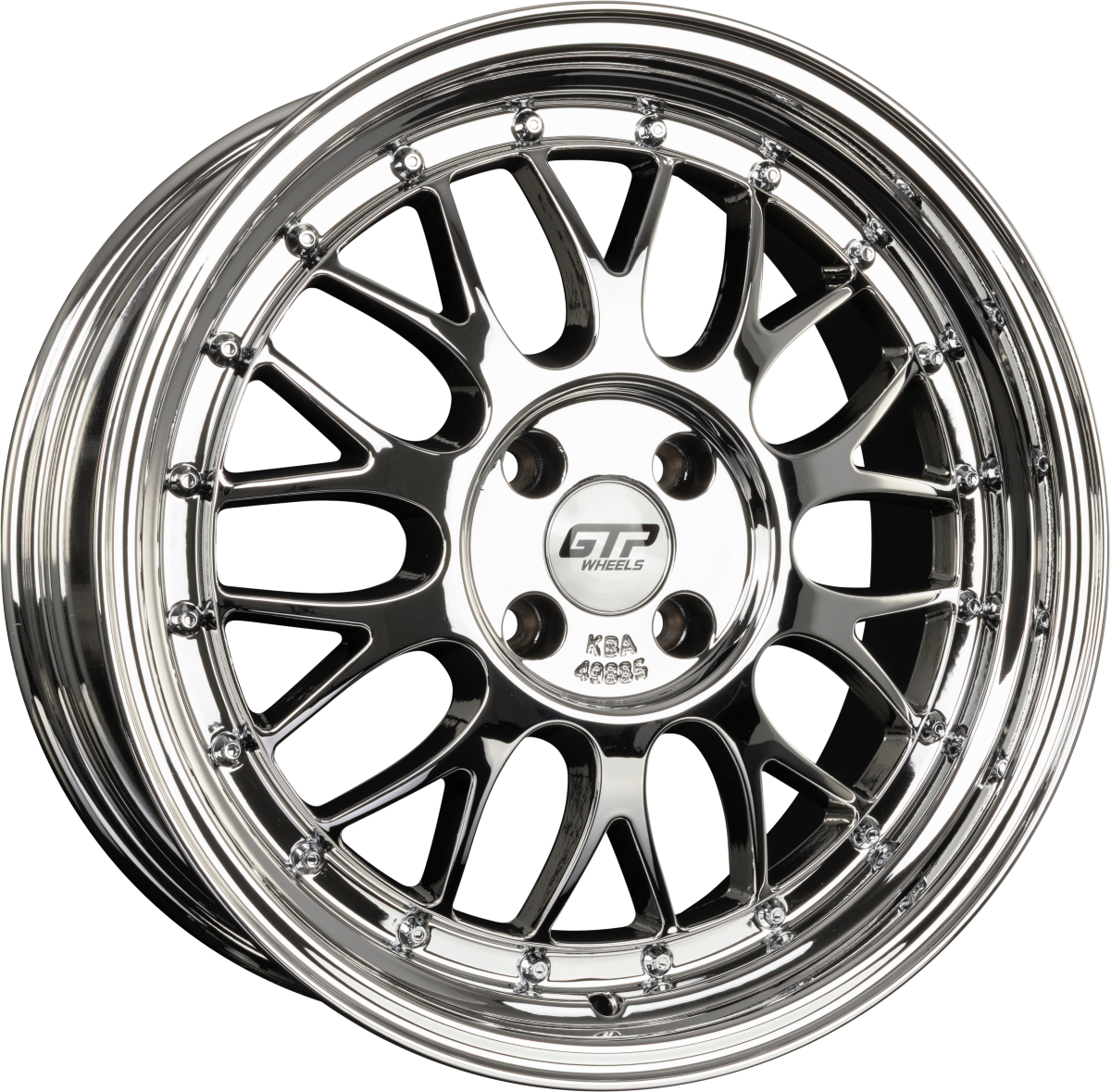 GTP 020 Full Chrome Alufelge 7.5x17 Zoll ET35 LK 4x100 ML60.1 – Bild 2