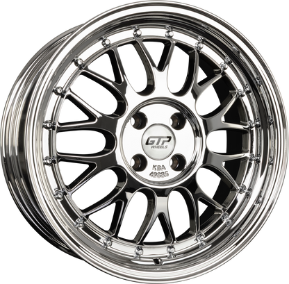 GTP 020 Full Chrome Alufelge 7.5x17 Zoll ET35 LK 4x100 ML60.1 – Bild 2