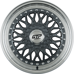 GTP 040 Grau Felgenbett Poliert 7.5x17 Zoll ET30 LK 4x100 ML57.1