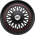 GTP 072 Schwarz Matt Voll Lackiert Alufelge 7x16 Zoll ET35 LK 4x100 ML73.1