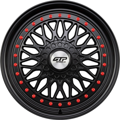 GTP 072 Schwarz Matt Voll Lackiert Alufelge 7x16 Zoll ET35 LK 4x100 ML73.1