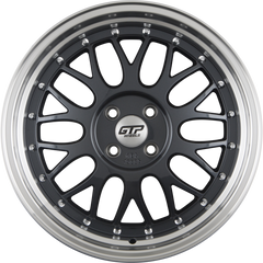 GTP 020 Grau Felgenbett Poliert 7.5x17 Zoll ET35 LK 4x100 ML60.1