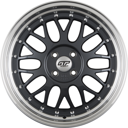 GTP 020 Grau Felgenbett Poliert 7.5x17 Zoll ET35 LK 4x100 ML60.1