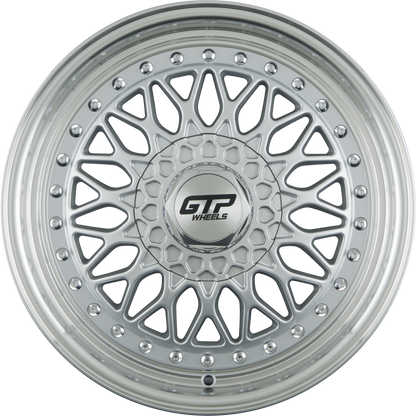 GTP 040 Silber Felgenbett Poliert 7.5x17 Zoll ET35 LK 5x100 ML73.1