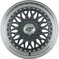 GTP 072 Grau Felgenbett Poliert 7x16 Zoll ET35 LK 4x100 ML73.1