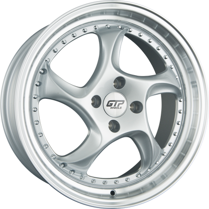 GTP 083 Silber Felgenbett Poliert 8.5x19 Zoll ET45 LK 5x112 ML66.6 – Bild 2