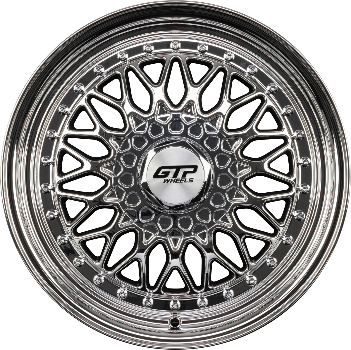 GTP 072 Chrome-Lack Alufelge 7x15 Zoll ET35 LK 4x100 ML73.1