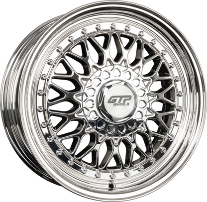 GTP 072 Chrome-Lack Alufelge 7x15 Zoll ET35 LK 4x100 ML73.1 – Bild 2