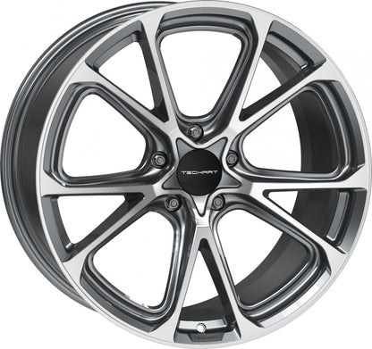 Proline Techart Formula VI grey polished Alufelge 11.5x21 Zoll ET64 LK 5x130 ML71.5
