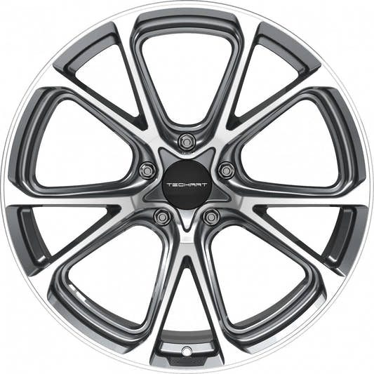 Proline Techart Formula VI grey polished Alufelge 11.5x21 Zoll ET64 LK 5x130 ML71.5 – Bild 2
