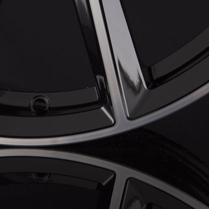 Avus Racing AC-518 Black Polished Alufelge 7x17 Zoll ET41 LK 5x98 ML58.1 – Bild 4