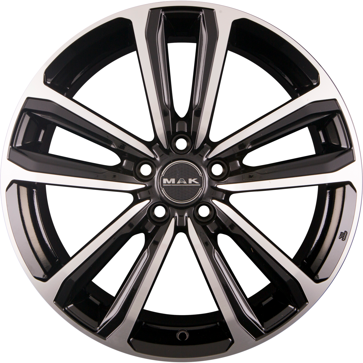 Mak Magma Black Mirror Face Alufelge 7x18 Zoll ET55 LK 5x114.3 ML64.1