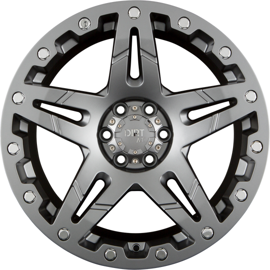 Dirt A.T. D66 Matte Gunmetal Alufelge 9x17 Zoll ET25 LK 6x114.3 ML66.1