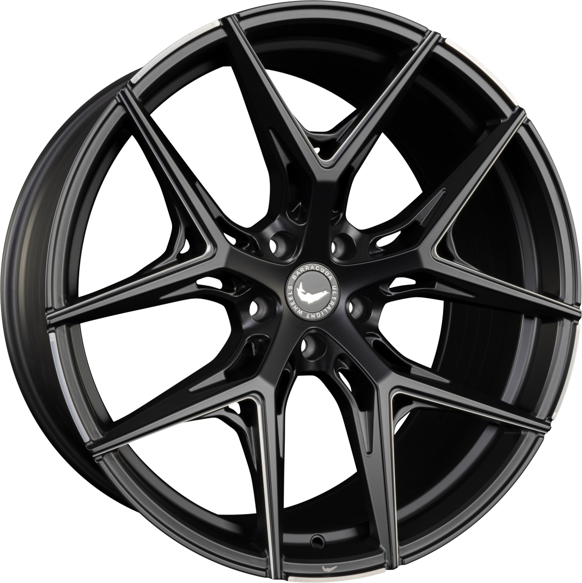 Barracuda Razzer Matt Black Pure Sports Gefräst Alufelge 8.5x19 Zoll ET42 LK 5x120 ML73.1 – Bild 2