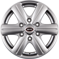 Team Dynamics Rimfire HDX 6 High-Power-Silver Alufelge 6.5x16 Zoll ET60 LK 6x130 ML84.1