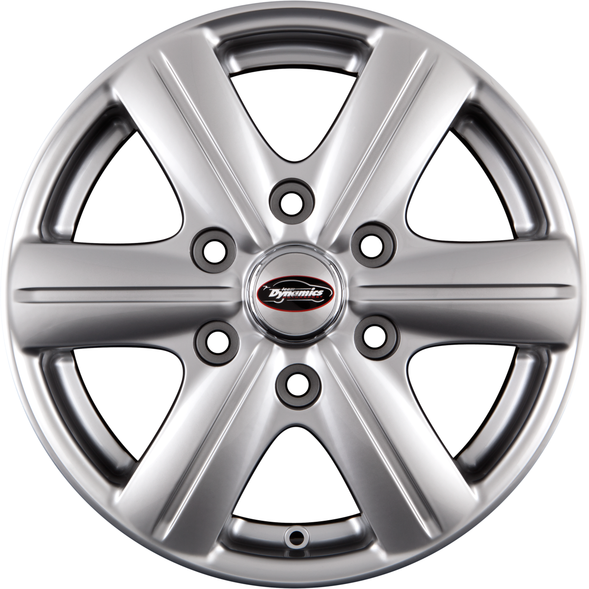 Team Dynamics Rimfire HDX 6 High-Power-Silver Alufelge 6.5x16 Zoll ET60 LK 6x130 ML84.1