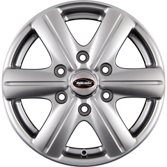 Team Dynamics Rimfire HDX 6 High-Power-Silver Alufelge 6.5x16 Zoll ET60 LK 6x130 ML84.1