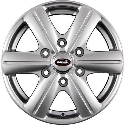 Team Dynamics Rimfire HDX 6 High-Power-Silver Alufelge 6.5x16 Zoll ET60 LK 6x130 ML84.1