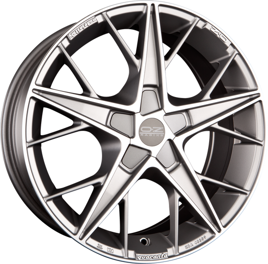 OZ Quaranta Grigio Corsa Diamond Cut Alufelge 9.5x19 Zoll ET32 LK 5x114.3 ML75 – Bild 2