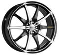 Dotz Shuriken black polished front Alufelge 7x16 Zoll ET38 LK 4x100 ML60.1